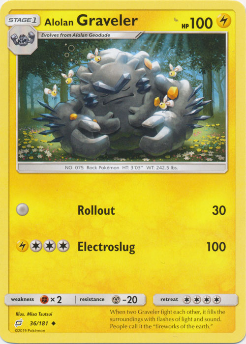 Alolan Graveler : TEAM UP - 36/181 - Lockett Labs UK