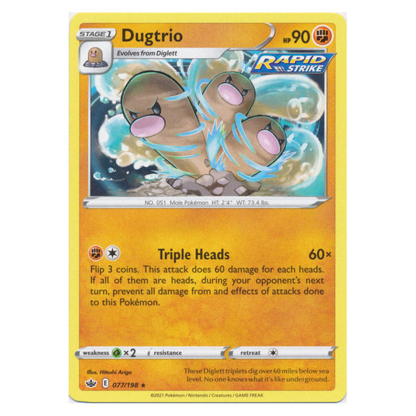 Dugtrio : CHILLING REIGN - 077/198