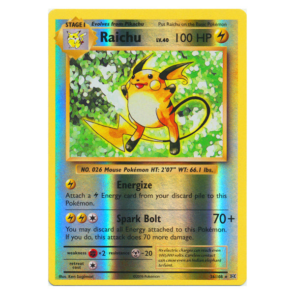 Raichu : EVOLUTIONS (Reverse holo) - 36/108