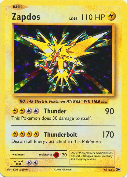 Zapdos : EVOLUTIONS (Holo) - 42/108