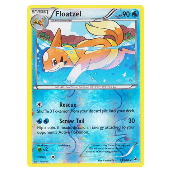Floatzel : FLASHFIRE (Reverse holo) - 29/106