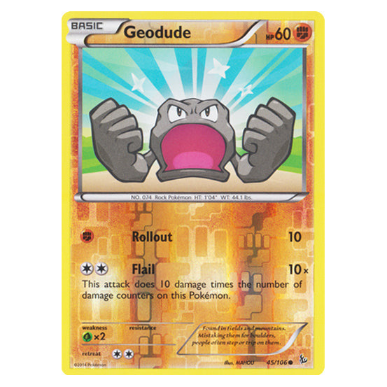 Geodude : FLASHFIRE (Reverse holo) - 45/106
