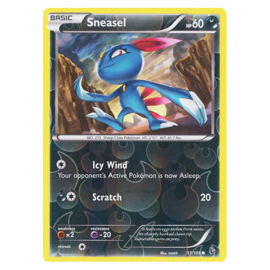 Sneasel : FLASHFIRE (Reverse holo) - 51/106