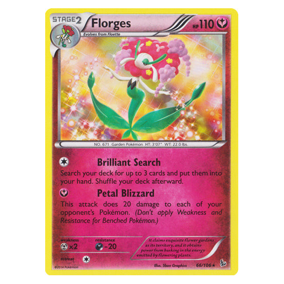 Florges : FLASHFIRE (Holo) - 66/106