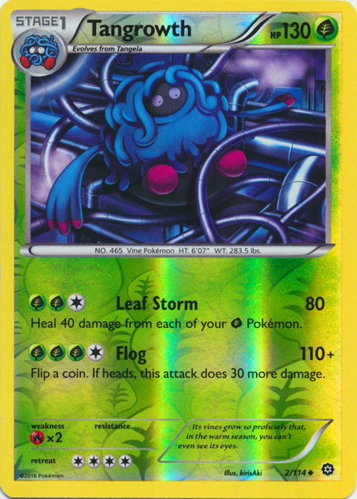 Tangrowth : STEAM SIEGE (Reverse holo) - 2/114 - Lockett Labs UK