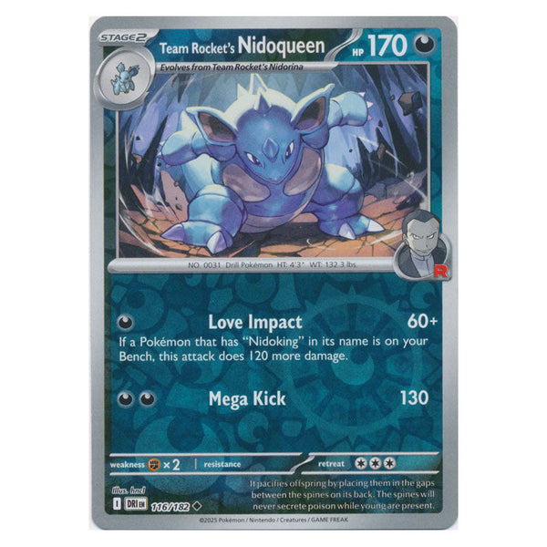 Team Rocket's Nidoqueen : DESTINED RIVALS (Reverse holo) - 116/182