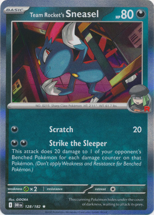 Team Rocket's Sneasel : DESTINED RIVALS (Holo) - 128/182