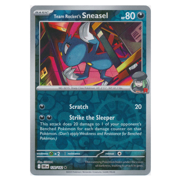 Team Rocket's Sneasel : DESTINED RIVALS (Reverse holo) - 128/182