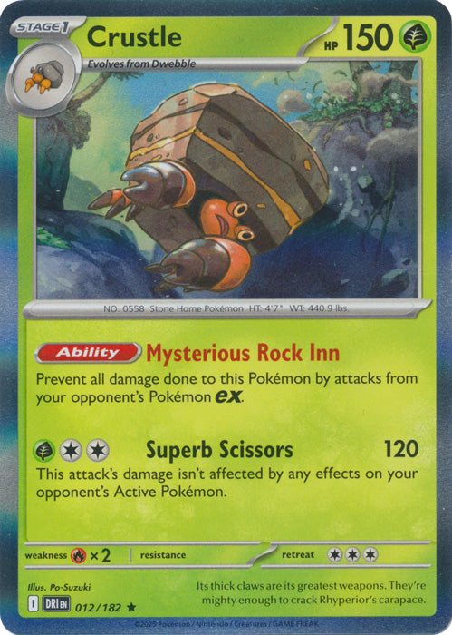Crustle : DESTINED RIVALS (Holo) - 012/182
