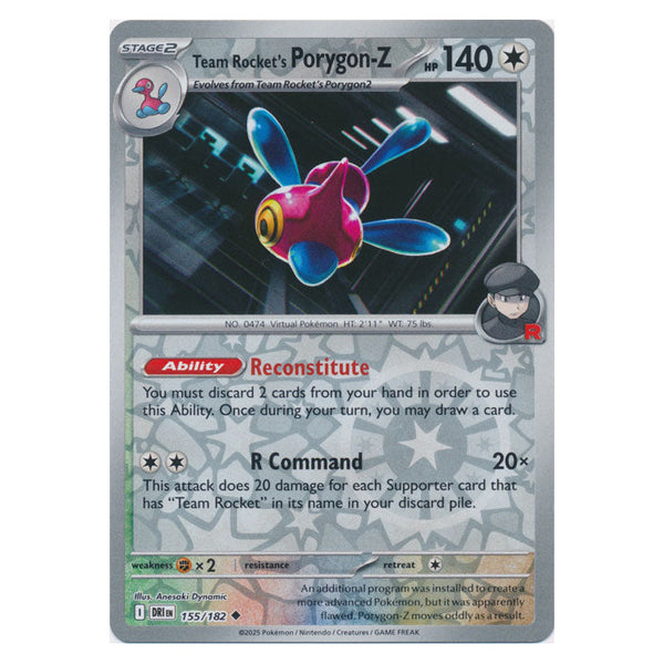 Team Rocket's Porygon-Z : DESTINED RIVALS (Reverse holo) - 155/182