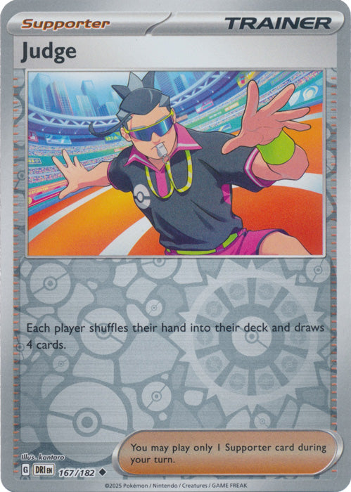 Judge : DESTINED RIVALS (Reverse holo) - 167/182 - Lockett Labs UK
