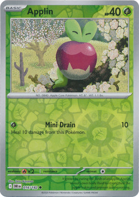 Applin : DESTINED RIVALS (Reverse holo) - 016/182