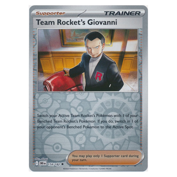 Team Rocket's Giovanni : DESTINED RIVALS (Reverse holo) - 174/182