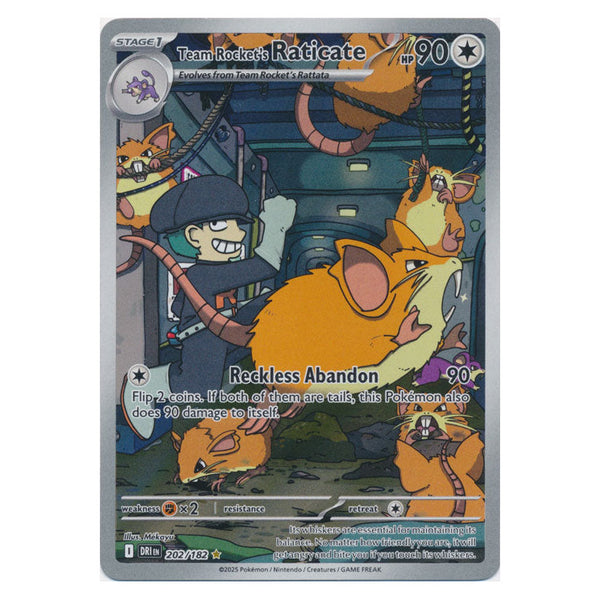 Team Rocket's Raticate : DESTINED RIVALS - 202/182