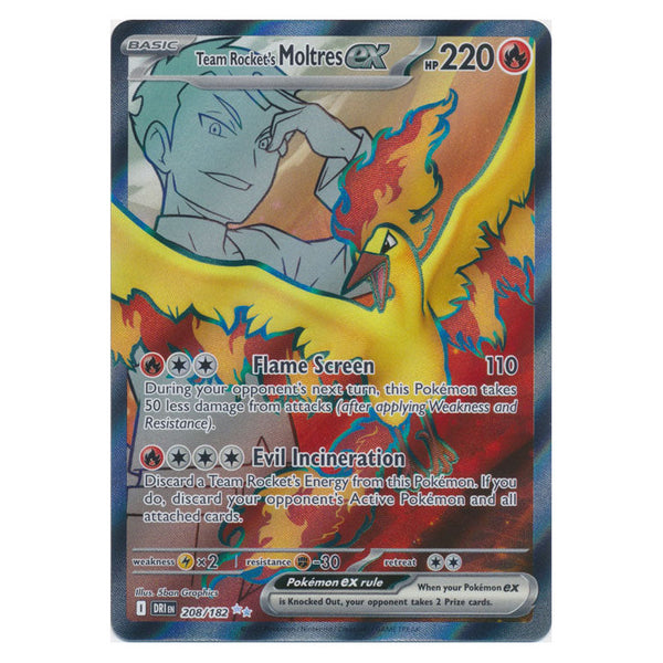 Team Rocket's Moltres ex : DESTINED RIVALS - 208/182