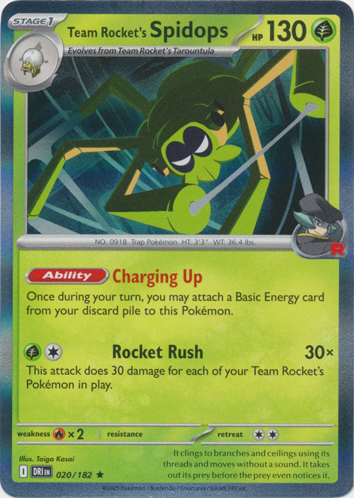 Team Rocket's Spidops : DESTINED RIVALS (Holo) - 020/182