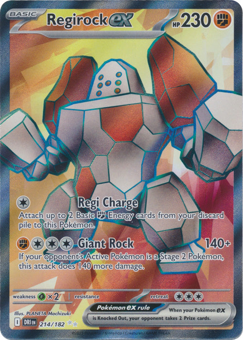 Regirock ex : DESTINED RIVALS - 214/182