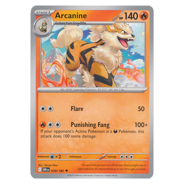 Arcanine : DESTINED RIVALS - 028/182