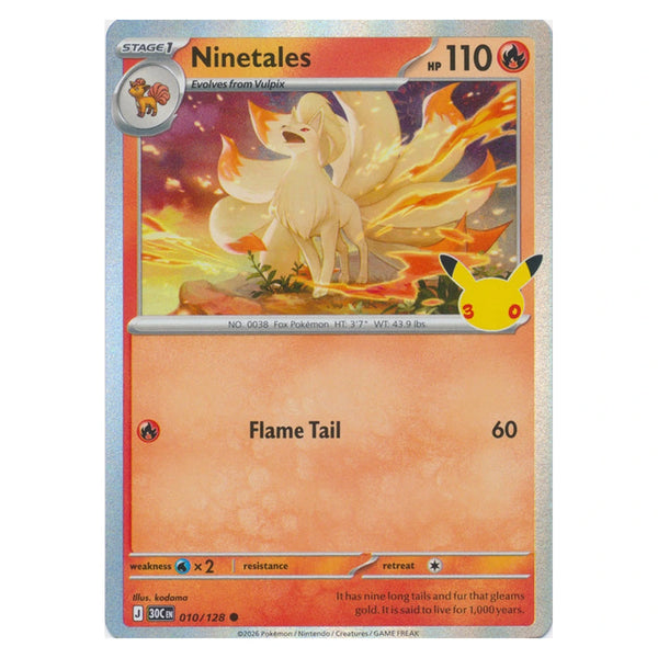 Ninetales : 30TH CELEBRATION (Holo) - 010/128