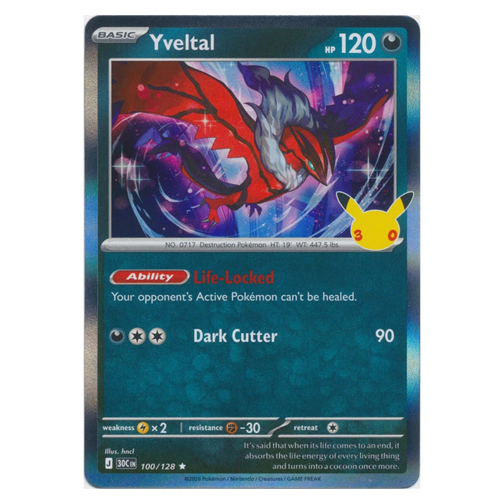 Yveltal : 30TH CELEBRATION (Holo) - 100/128