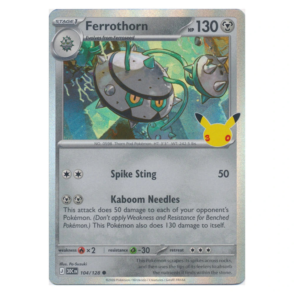 Ferrothorn : 30TH CELEBRATION (Holo) - 104/128