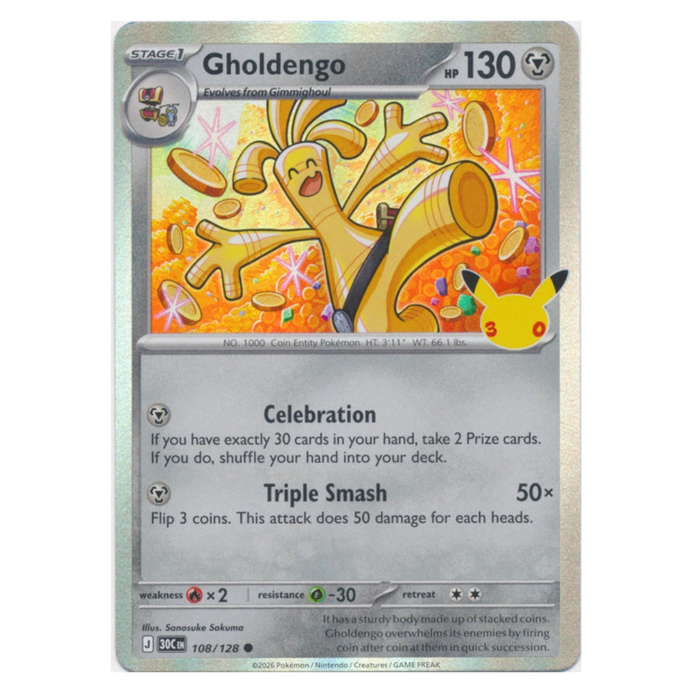 Gholdengo : 30TH CELEBRATION (Holo) - 108/128