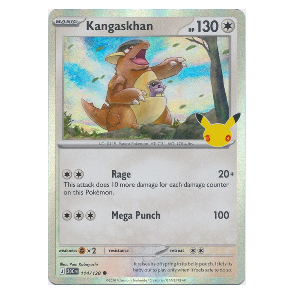 Kangaskhan : 30TH CELEBRATION (Holo) - 114/128