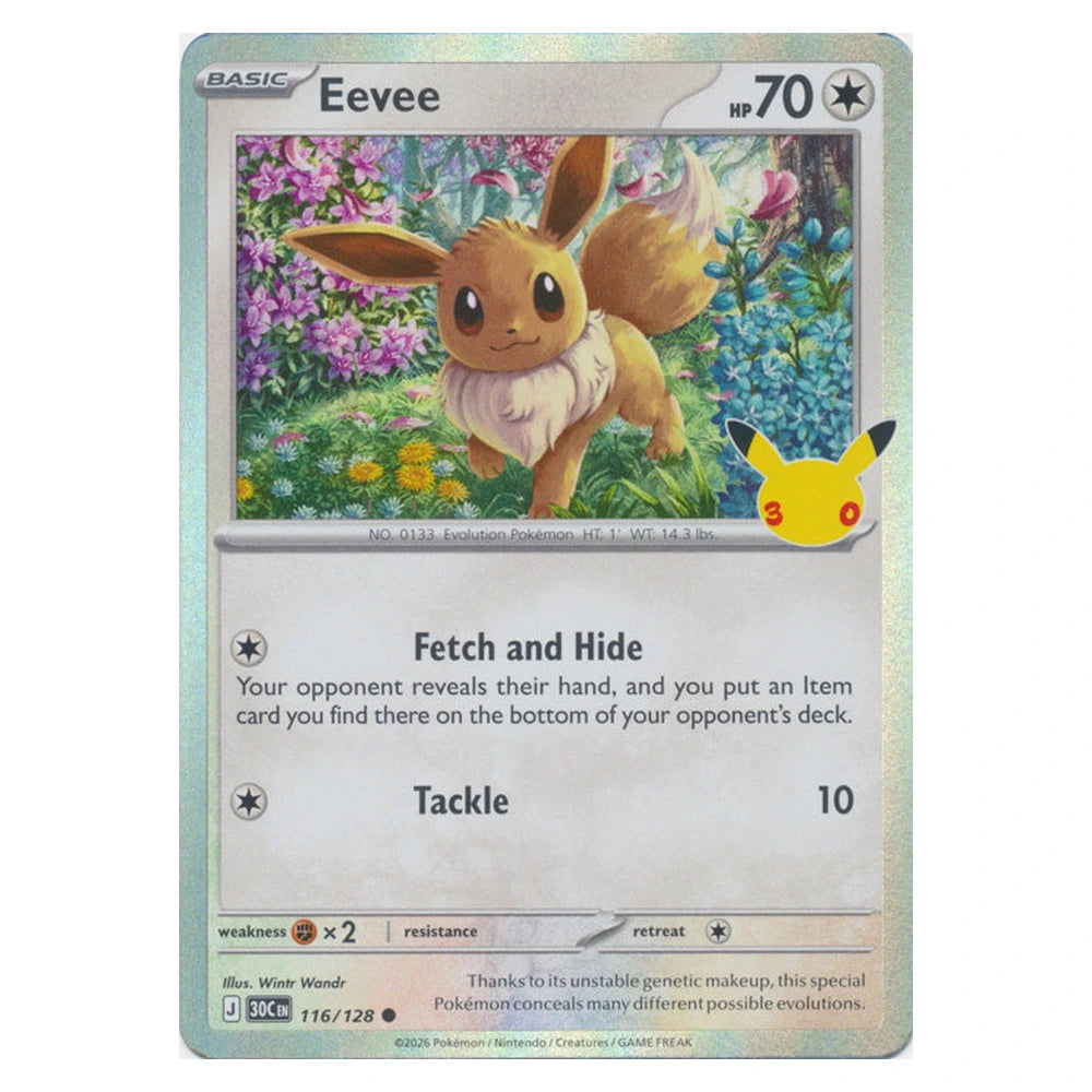 Eevee : 30TH CELEBRATION (Holo) - 116/128