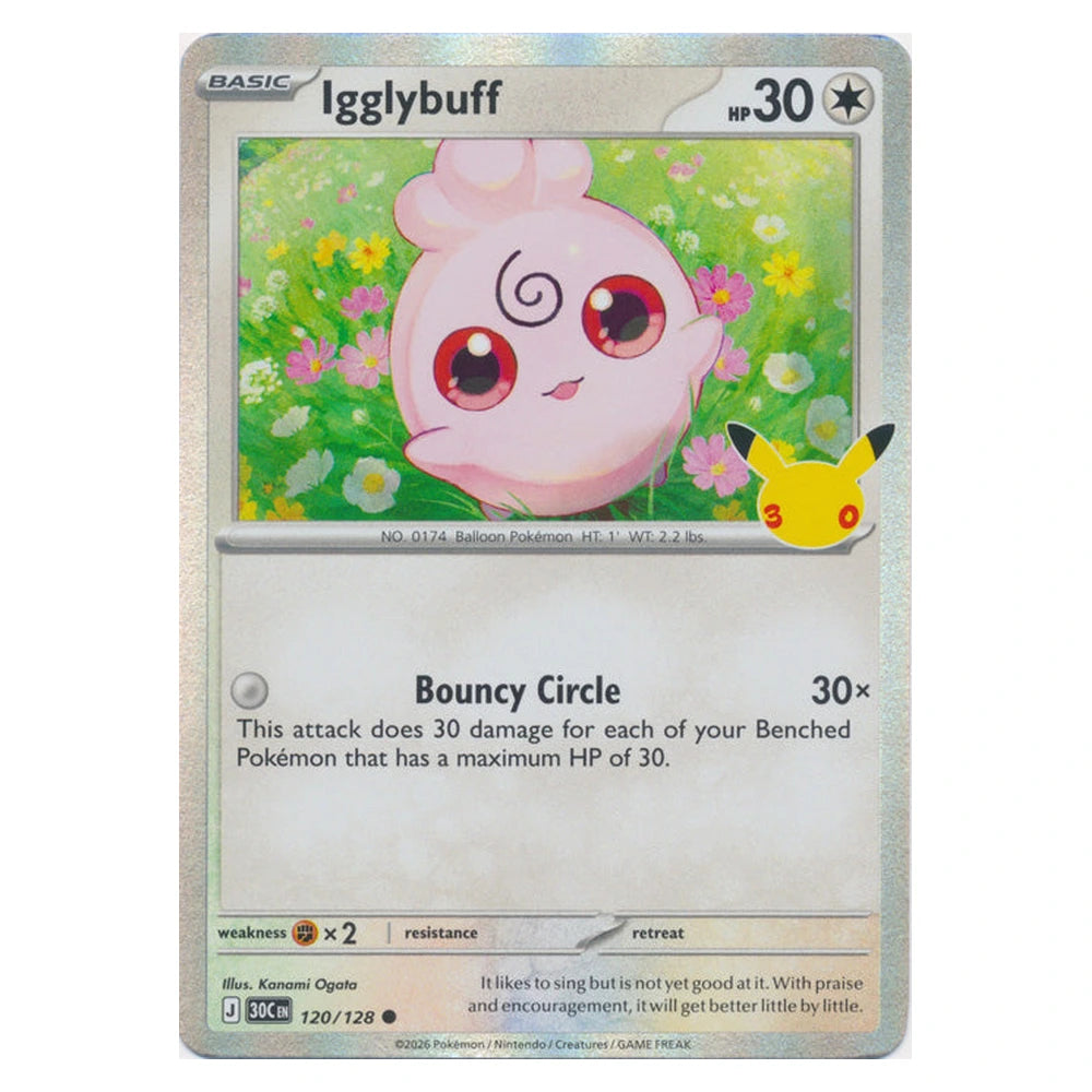 Igglybuff : 30TH CELEBRATION (Holo) - 120/128