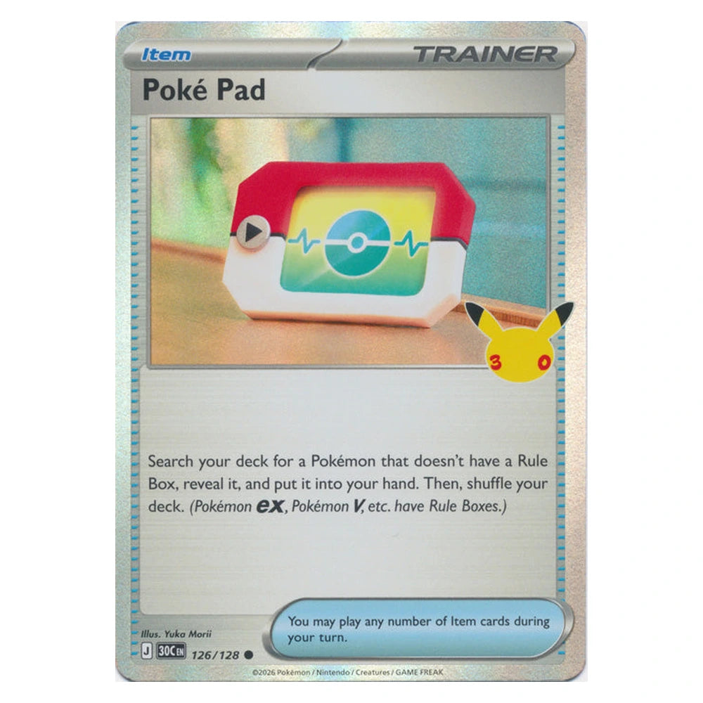 Poke Pad : 30TH CELEBRATION (Holo) - 126/128