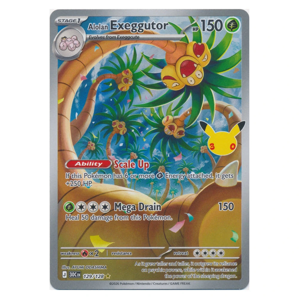 Alolan Exeggutor : 30TH CELEBRATION - 129/128