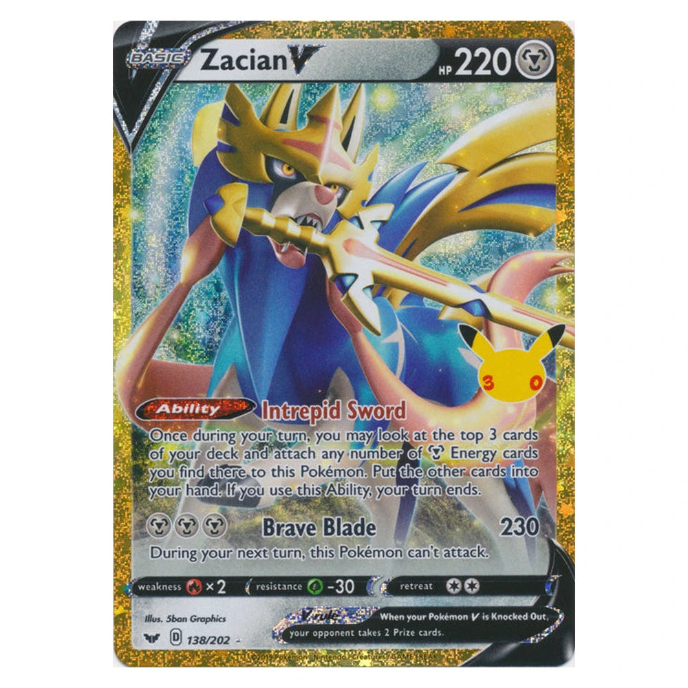 Zacian V : 30TH CELEBRATION - 138/202