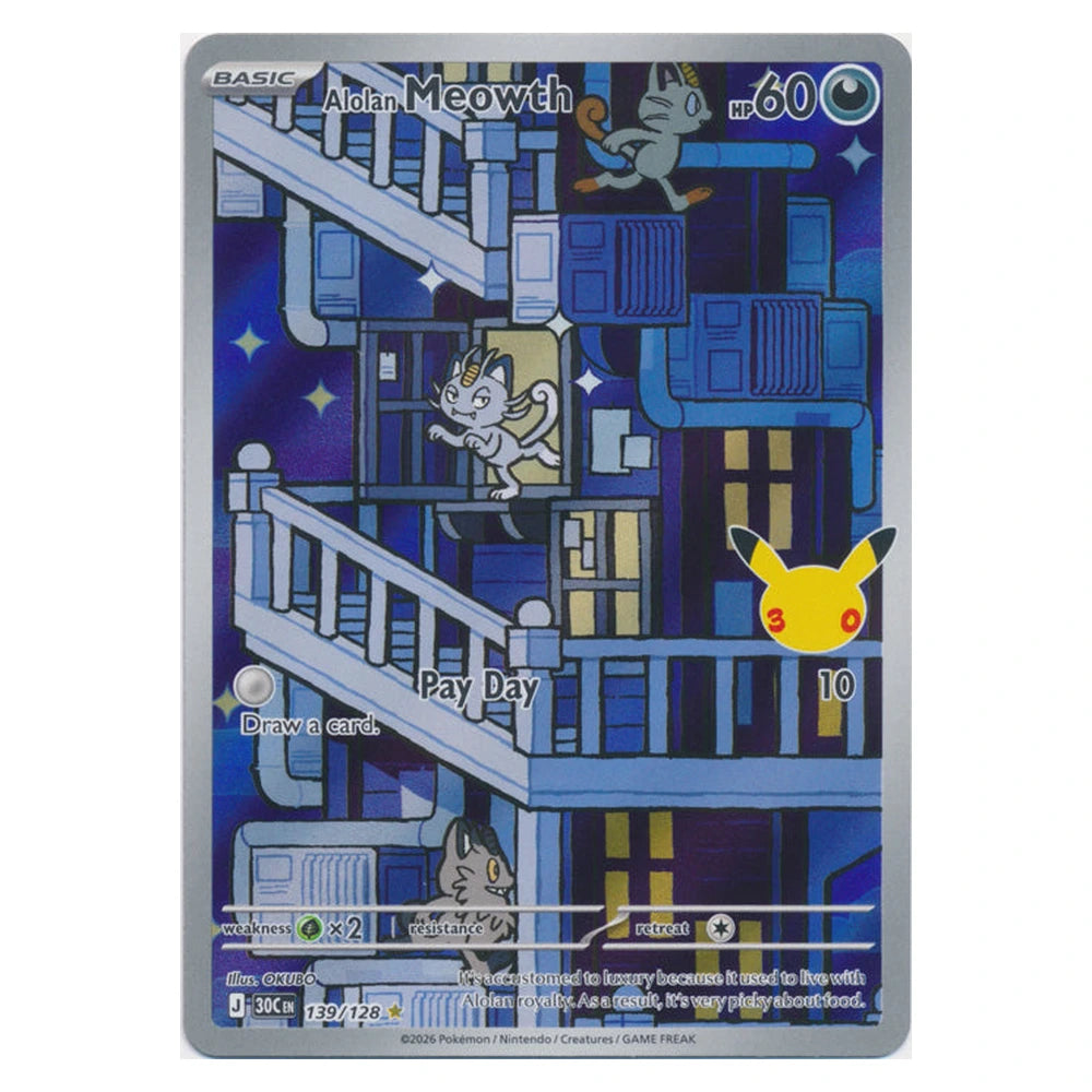 Alolan Meowth : 30TH CELEBRATION - 139/128