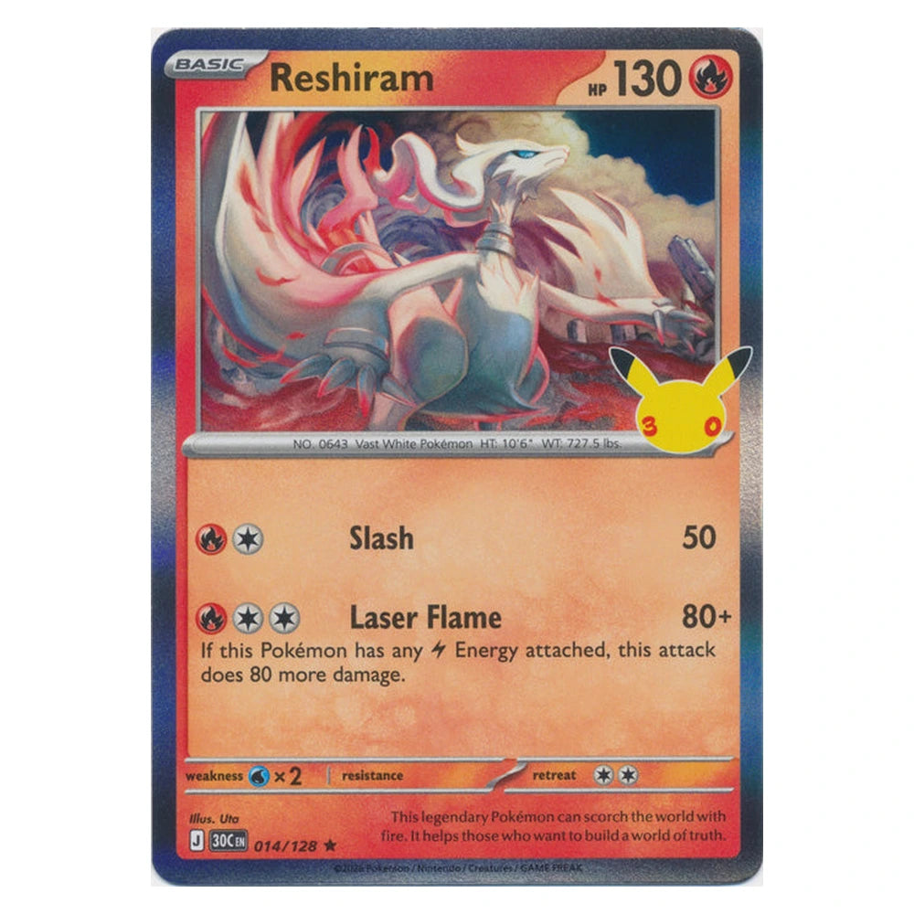 Reshiram : 30TH CELEBRATION (Holo) - 014/128