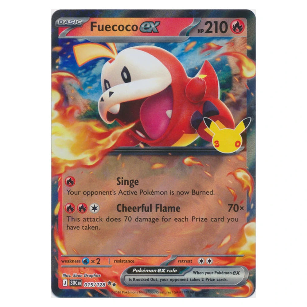Fuecoco ex : 30TH CELEBRATION - 015/128