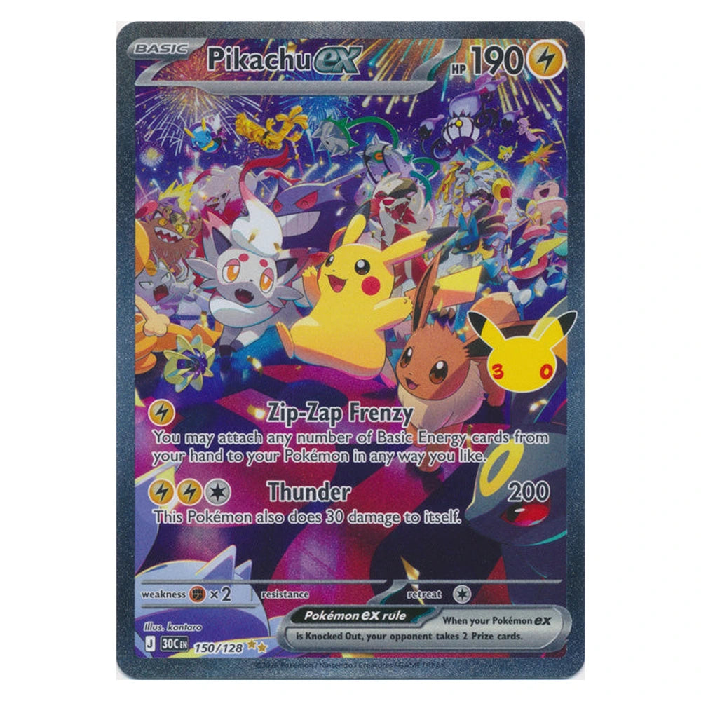 Pikachu ex : 30TH CELEBRATION - 150/128