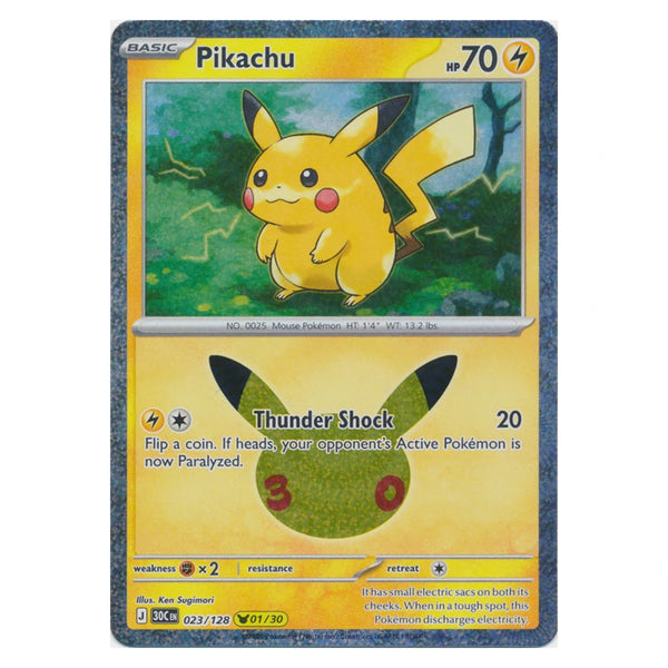 Pikachu : 30TH CELEBRATION (Holo) - 023/128