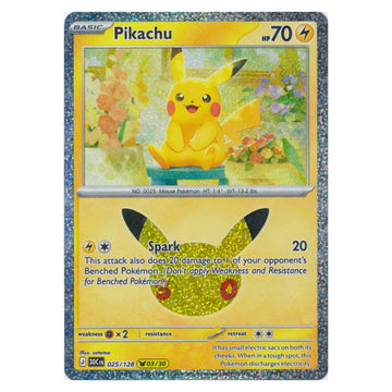 Pikachu : 30TH CELEBRATION (Holo) - 025/128