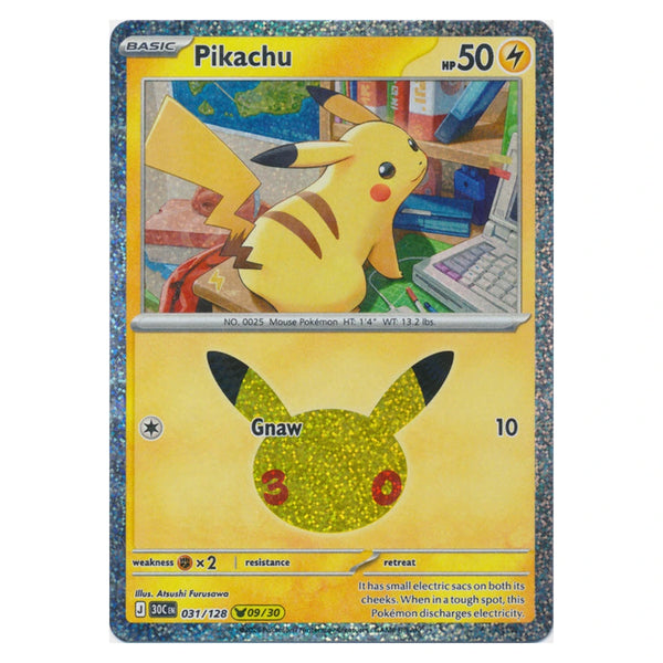 Pikachu : 30TH CELEBRATION (Holo) - 031/128