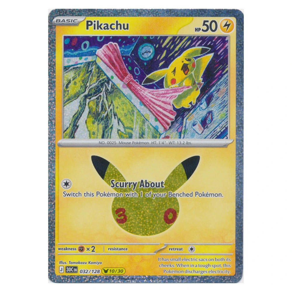Pikachu : 30TH CELEBRATION (Holo) - 032/128