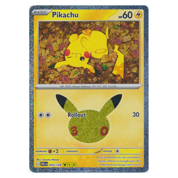 Pikachu : 30TH CELEBRATION (Holo) - 035/128