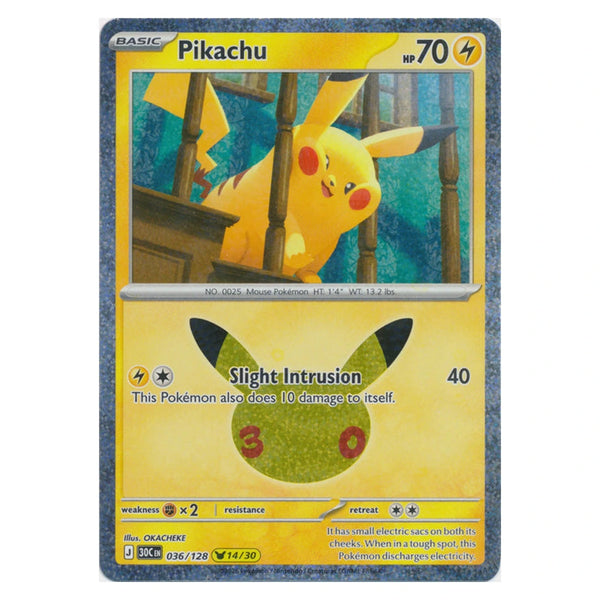 Pikachu : 30TH CELEBRATION (Holo) - 036/128