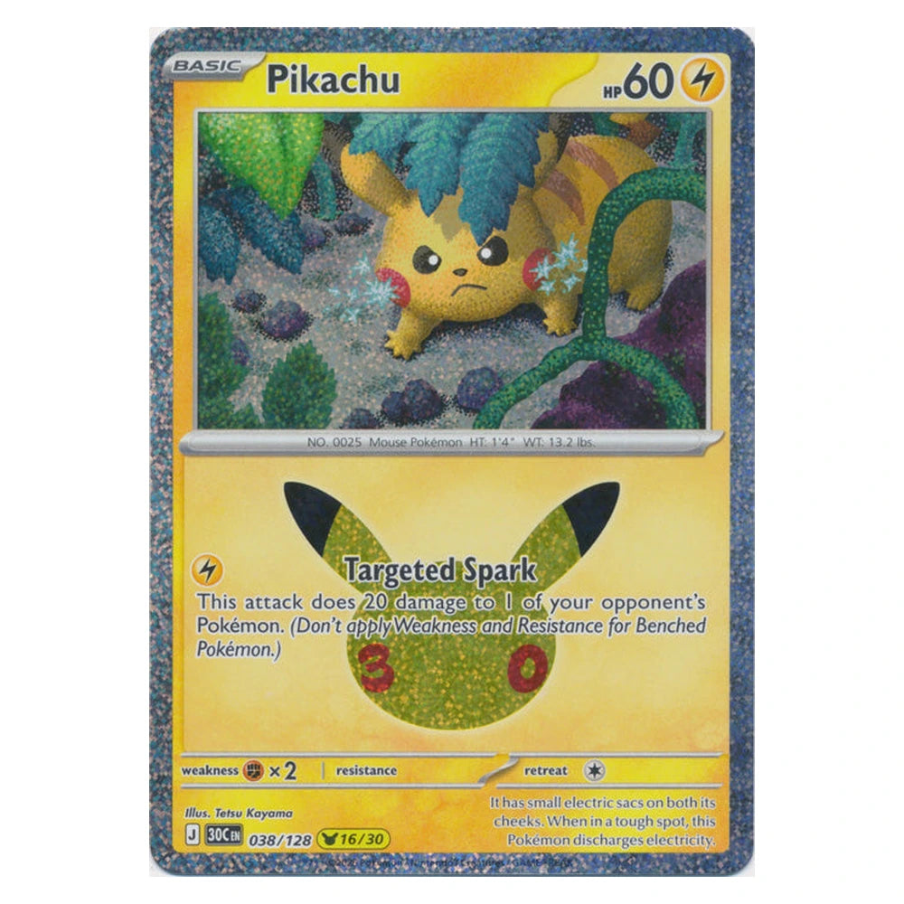Pikachu : 30TH CELEBRATION (Holo) - 038/128