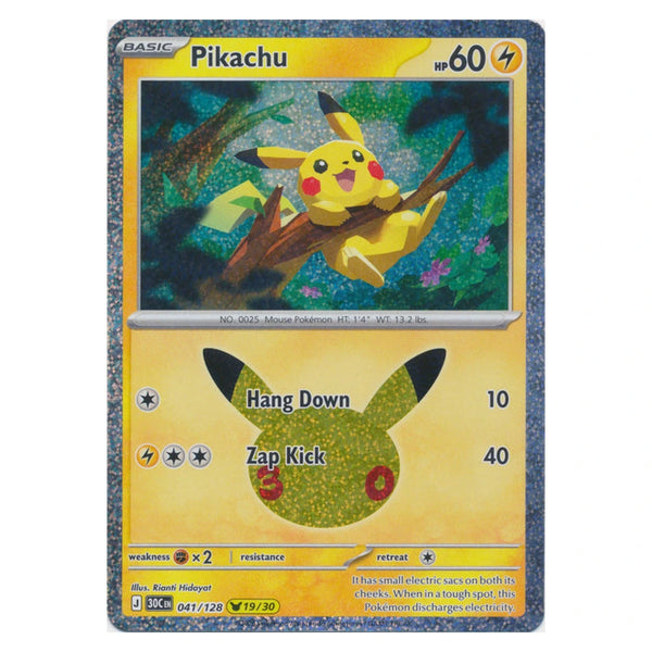 Pikachu : 30TH CELEBRATION (Holo) - 041/128