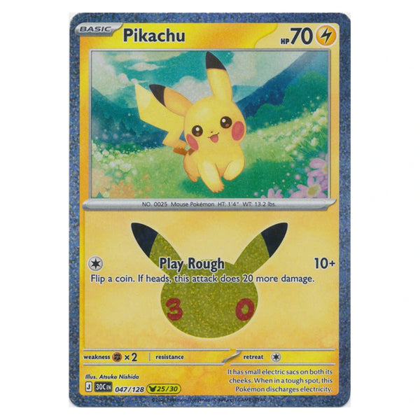 Pikachu : 30TH CELEBRATION (Holo) - 047/128