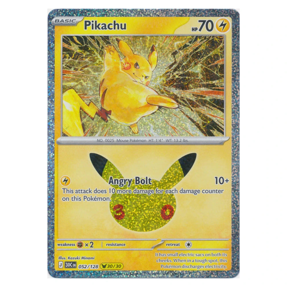 Pikachu : 30TH CELEBRATION (Holo) - 052/128