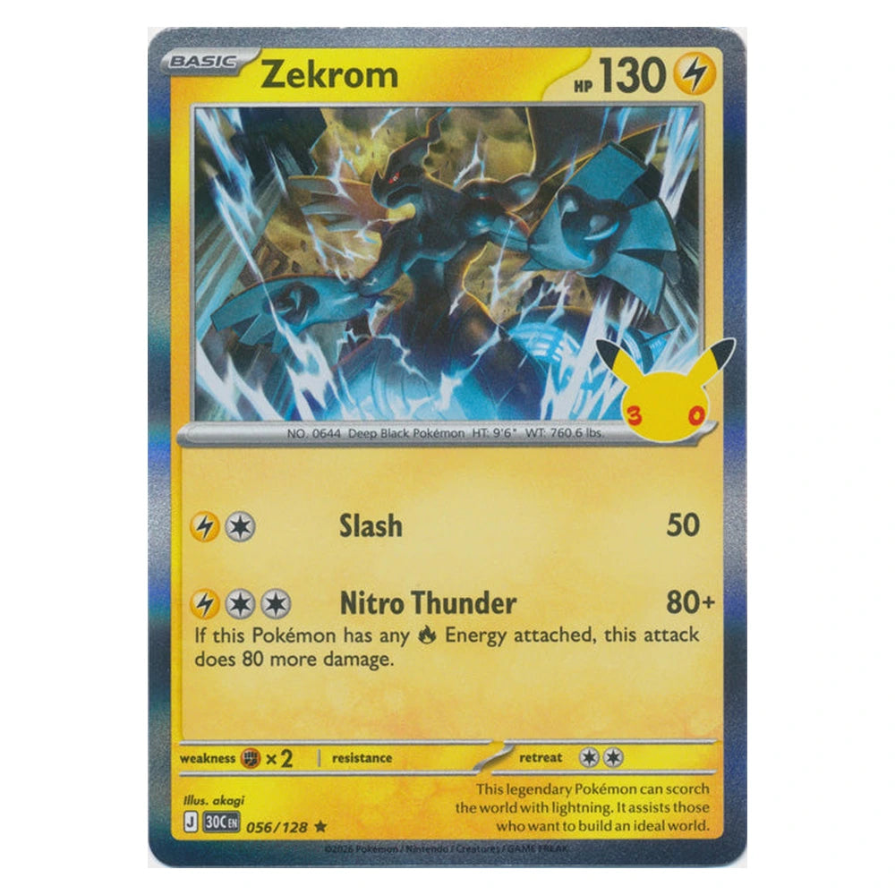 Zekrom : 30TH CELEBRATION (Holo) - 056/128