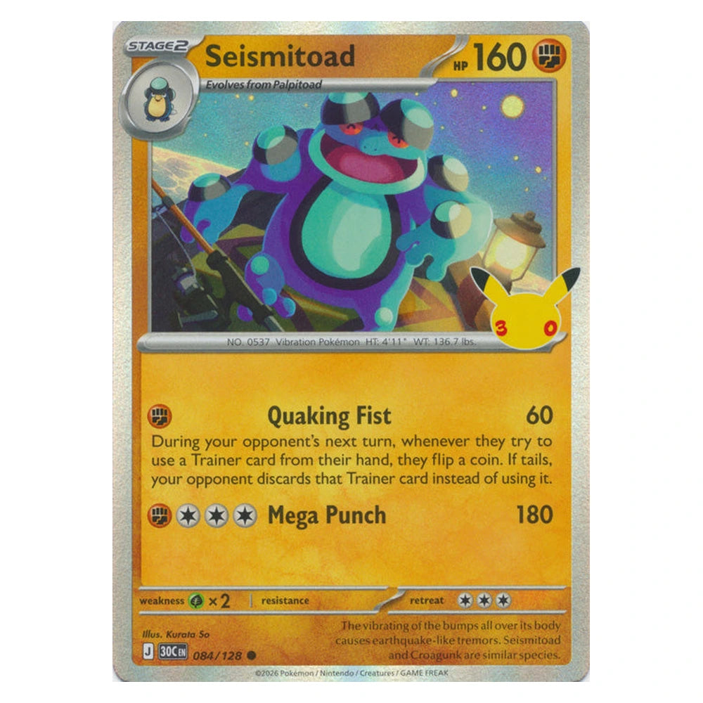 Seismitoad : 30TH CELEBRATION (Holo) - 084/128