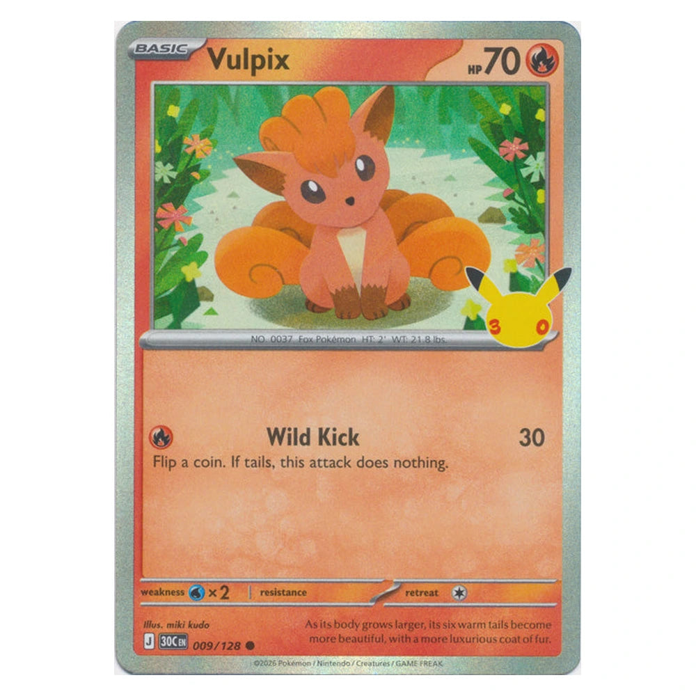 Vulpix : 30TH CELEBRATION (Holo) - 009/128