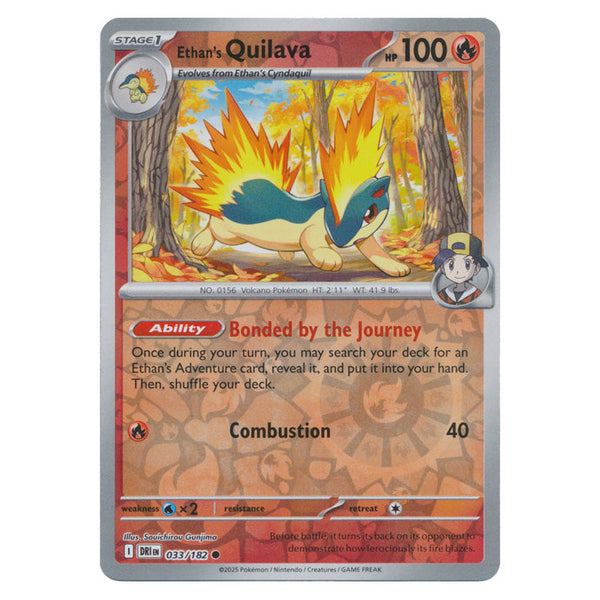 Ethan's Quilava : DESTINED RIVALS (Reverse holo) - 033/182